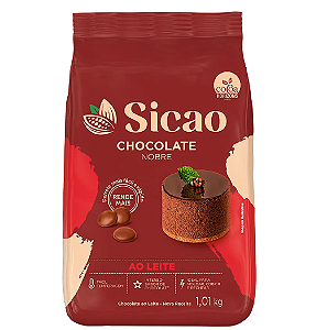 Chocolate Gotas Sicao Nobre ao Leite - Embalagem com 1,01KG