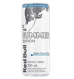 Energético Red Bull Summer Cocos Edition Branco - 250ML