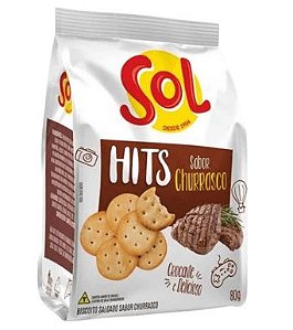 Biscoito Sol Hit Sabor Churrasco - 80G