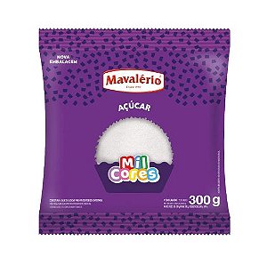 Mavalério Açúcar Colorido Branco 300G