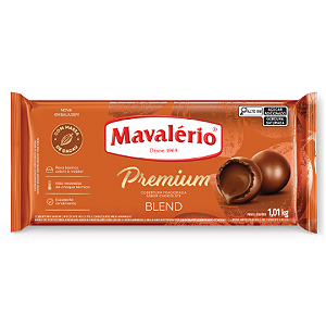 Cobertura Barra Premium Mavalério Sabor Chocolate Blend - Embalagem com 1,01KG