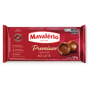 Cobertura Barra Premium Mavalério Sabor Chocolate Ao Leite - Embalagem com 1,01KG