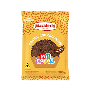 Granulado Crocante Mavalério Sabor Chocolate - Embalagem com 500G