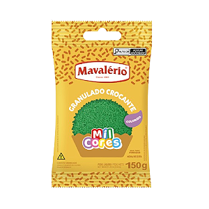 Granulado Crocante Mavalério Verde - Embalagem com 120G