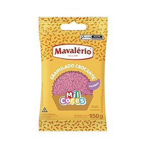 Mavalério Granulado Crocante Rosa 150G