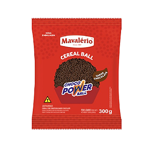 Mini Cereal Ball Mavalério Sabor Chocolate - Embalagem com 300G
