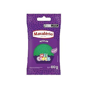 Mavalério Açúcar Colorido Verde 80G
