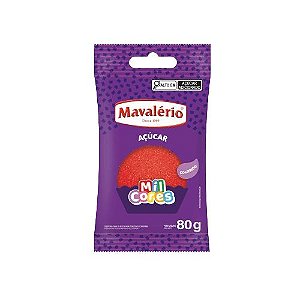 Mavalério Açúcar Colorido Vermelho 80G