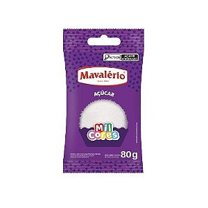 Mavalério Açúcar Colorido Branco 80G