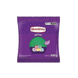 Mavalério Açúcar Colorido Verde Mil Cores 300G