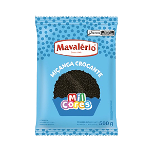 Confeito Miçanga Preto 500 Gr