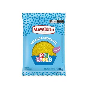 Mavalério Confeito Miçanga Amarela 500G