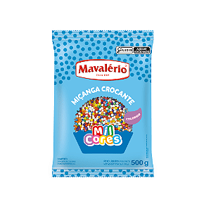 Confeito Mavalério Miçanga Sortido - Embalagem com 500G