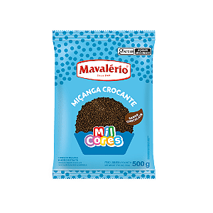 Confeito Mavalério Miçanga Sabor Chocolate - Embalagem com 500G