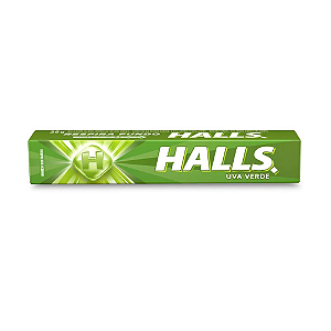 Bala Halls Sabor Uva Verde - Embalagem com 28G