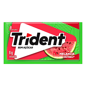 Chiclete Trident Sabor Melancia - Embalagem com 8G