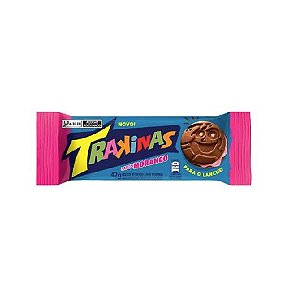 Biscoito Trakinas Recheado Sabor Morango 42G