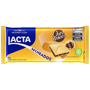 Chocolate Ouro Branco Recheado - Embalagem com 98G