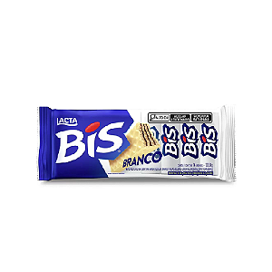 Wafer Bis Laka Chocolate Branco - Embalagem com 100,8G