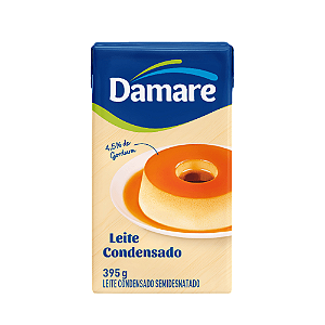 Leite Condensado Semidesnatado Damare - Embalagem com 395G