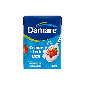 Creme de Leite Leve Damare - Embalagem com 200G