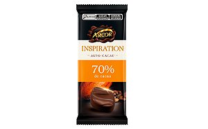 Chocolate Arcor Inspiration 70% Cacau - Embalagem com 80G
