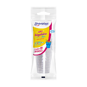 Copo Brigadeiro Strawplast Cor Cristal 50ML - Pacote com 10 UN