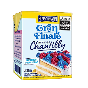 Creme Tipo Chantilly Fleischmann Gran Finale - Embalagem com 200ML