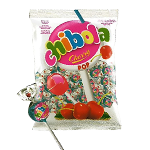 Pirulito Cherry Chibola - Pacote com 600G