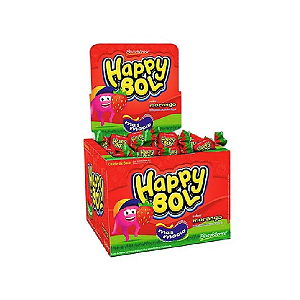 Chiclete Happy Bol Sabor Morango - Embalagem com 140G