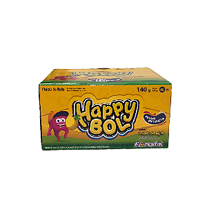 Chiclete Happy Bol Sabor Maracujá - Embalagem com 140G