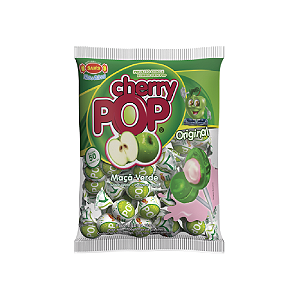 Pirulito Cherry Pop Sabor Maçã Verde - Pacote com 700G