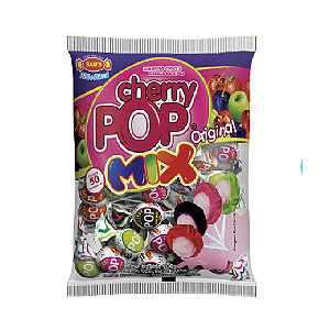 Pirulito Cherry Pop Mix - Pacote com 700G