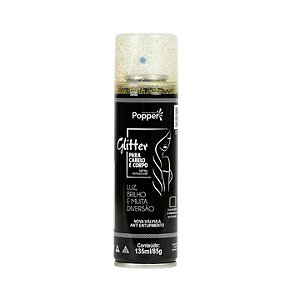Spray Glitter Dourado Para Cabelo e Corpo 150ML