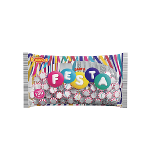 Bala Festa Sabor Morango Rosa 500G