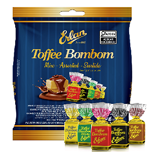Bombom Toffee Sortido - Embalagem com 500G