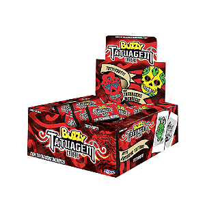 Chiclete Buzzy Tatuagem Tribal Tutti Frutti 360G