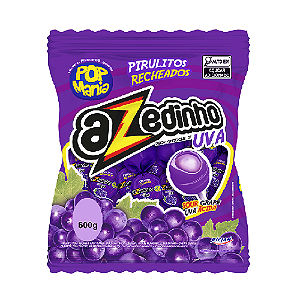 Pirulito Pop Mania Azedinho Uva - Pacote com 600G