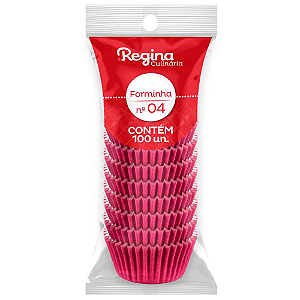 Forminha Papel Regina Nº 04 Fucsia - Embalagem com 100 UN