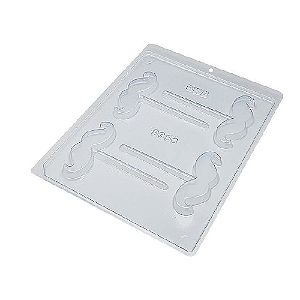 Forma De Acetato Simples BWB Pirulito Bigode Handlebar Un (9356) com 1un