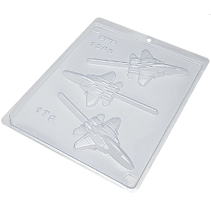 Forma De Acetato Simples BWB Pirulito Avião (1353) com 1un