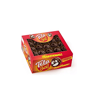 Teta Bel Tradicional Chocolate ao Leite - Display com 50 UN