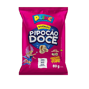 Pipoca Doce Plinc - Pacote com 80G