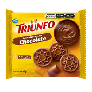 Biscoito Arcor Amanteigado Sabor Chocolate - Embalagem com 248G