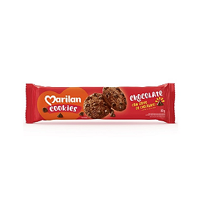 Cookie Marilan Chocolate com Gotas de Chocolate - Embalagem com 80G