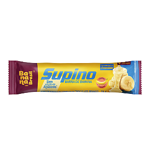 Barra Supino Zero Banana e Chocolate Branco - Embalagem com 24G
