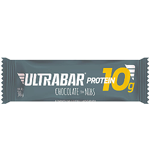 Barra Ultrabar Protein Chocolate Nibs - Embalagem com 30G