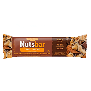 Nuts Bar Castanhas Chocolate 25G