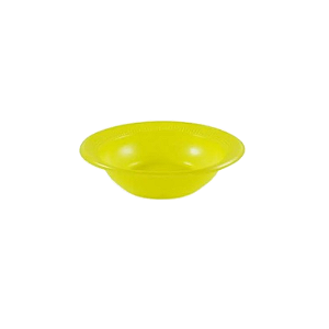 Prato Fundo Descartável Trik Trik Amarelo 12CM - Pacote com 10 UN