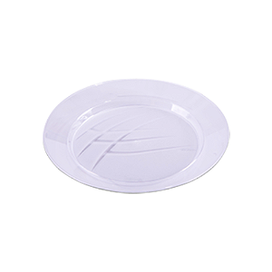 Prato Redondo Acrílico Médio Prafesta Cristal 15CM - Embagem com 10UN